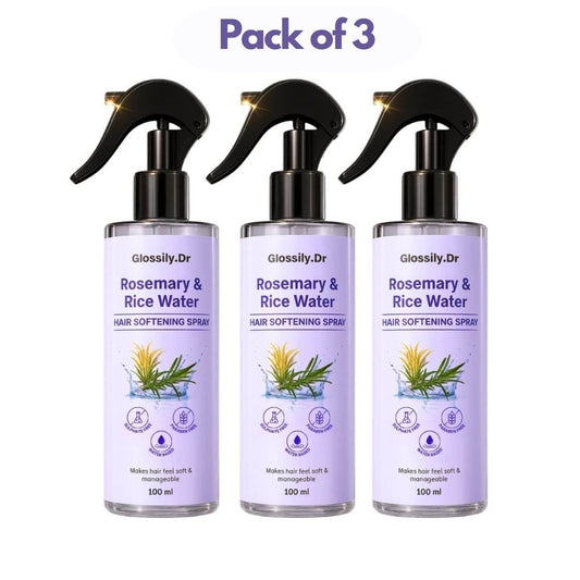 Glossily.Dr Rosemary & Rice Water Hair Spray (Pack of 3)