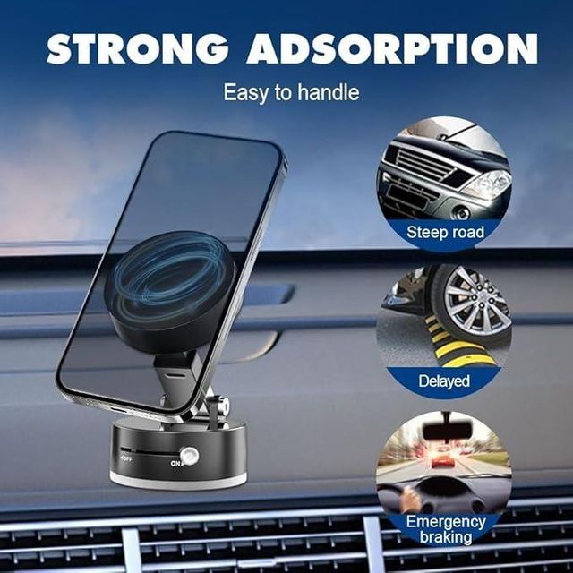Magnetic Vacuum Phone Holder