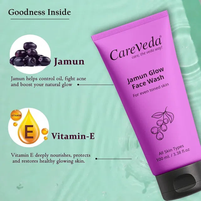CareVeda Jamun Glow Face Wash