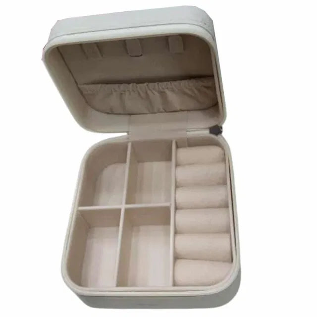 Leather Jewellery Box (Peach)