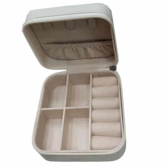Leather Jewellery Box (Peach)